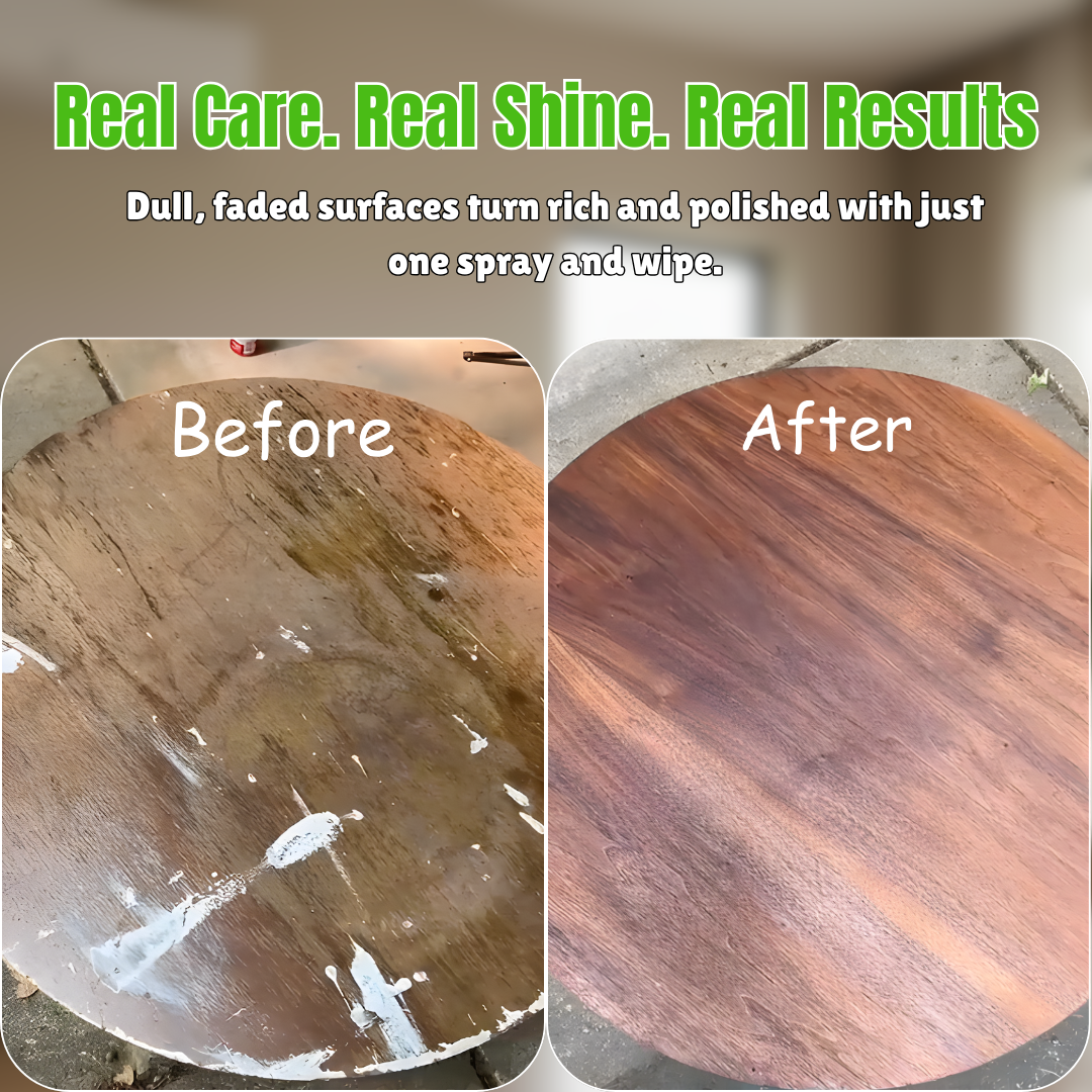 Natural Micro-Molecularized Beeswax Spray, Furniture Polish and Cleaner for Wood (Pack of 2)