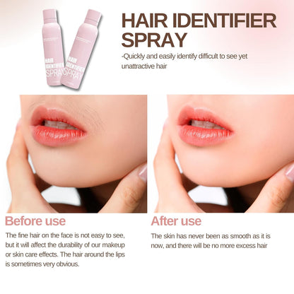 Hair Identifier Spray For Face Shaving With 4 Pcs Razor