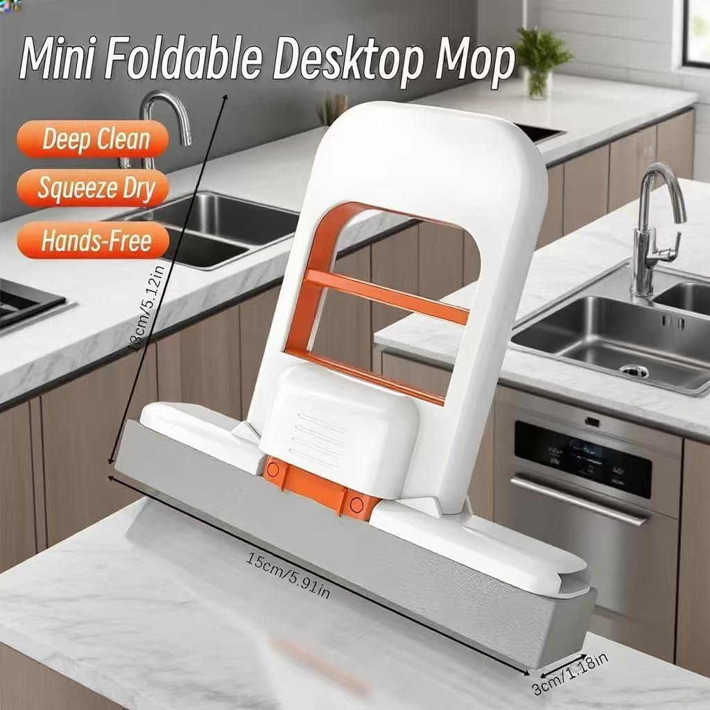 Multi-Functional Mini Mop For Kitchen, Mirrors, Desktop and More..