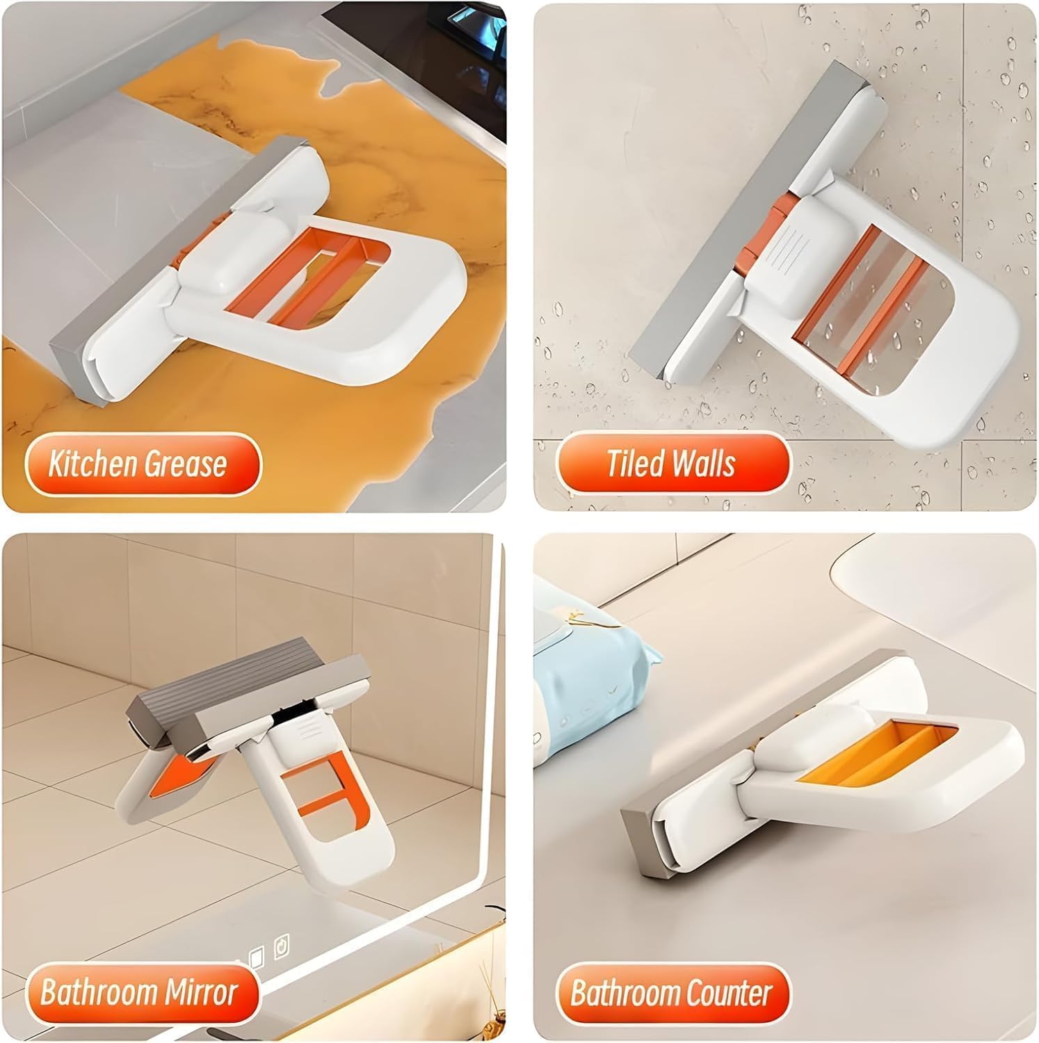 Multi-Functional Mini Mop For Kitchen, Mirrors, Desktop and More..