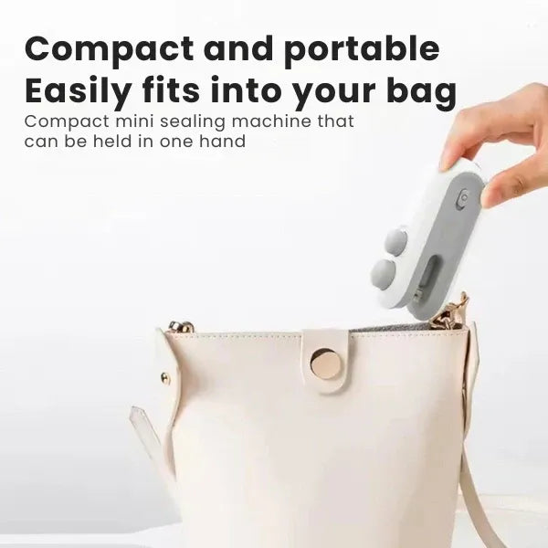 Portable Rechargeable Food Sealer | Fully Airtight Seal