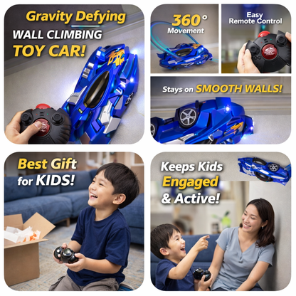 Gravity Defying Wall Climbing Stunt  RC Toy Car