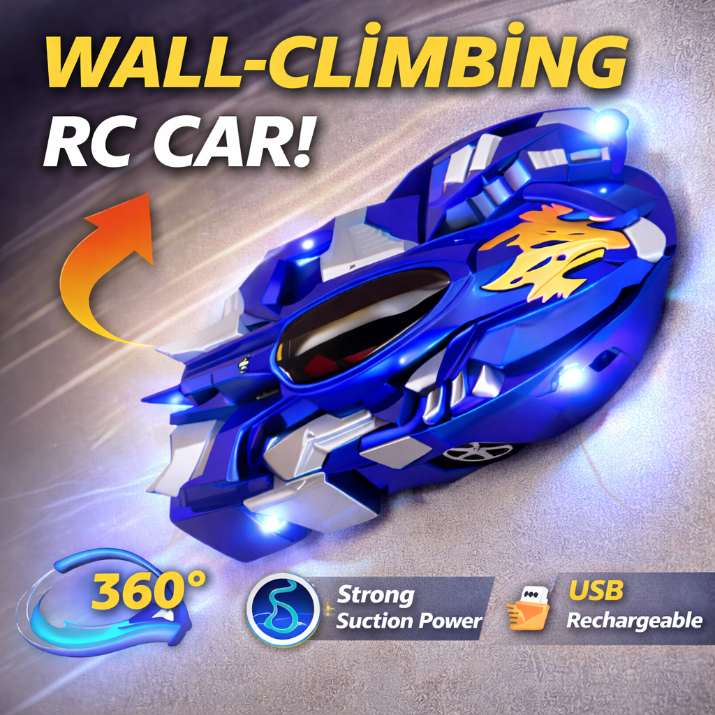Gravity Defying Wall Climbing Stunt  RC Toy Car