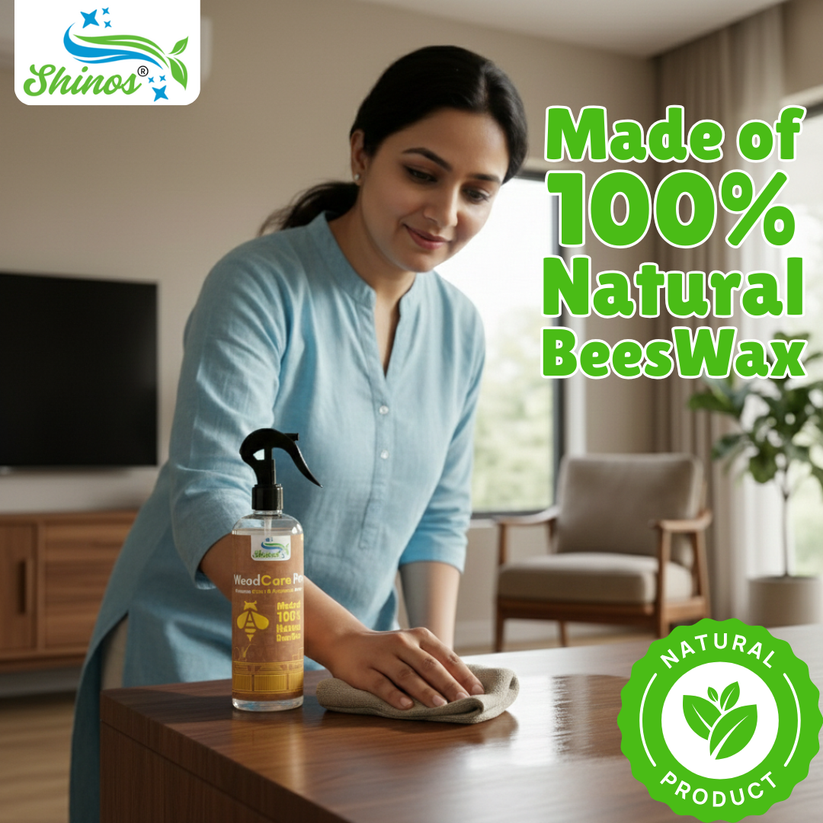 Natural Micro-Molecularized Beeswax Spray, Furniture Polish and Cleaner for Wood (Pack of 2)